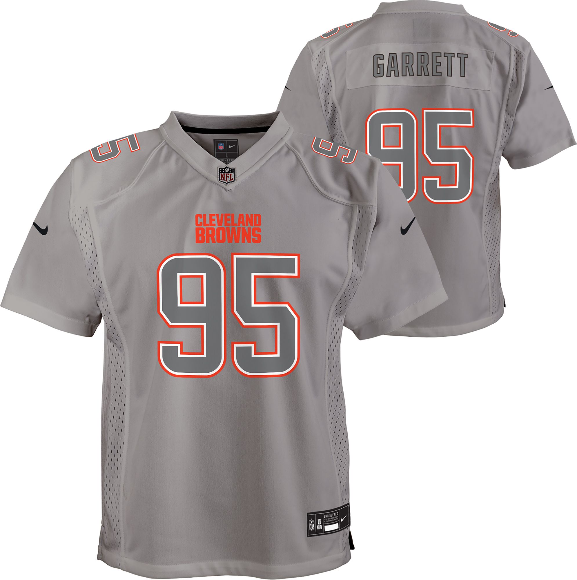 Nike Cleveland Browns No95 Myles Garrett Camo Women's Stitched NFL Limited 2019 Salute to Service Jersey