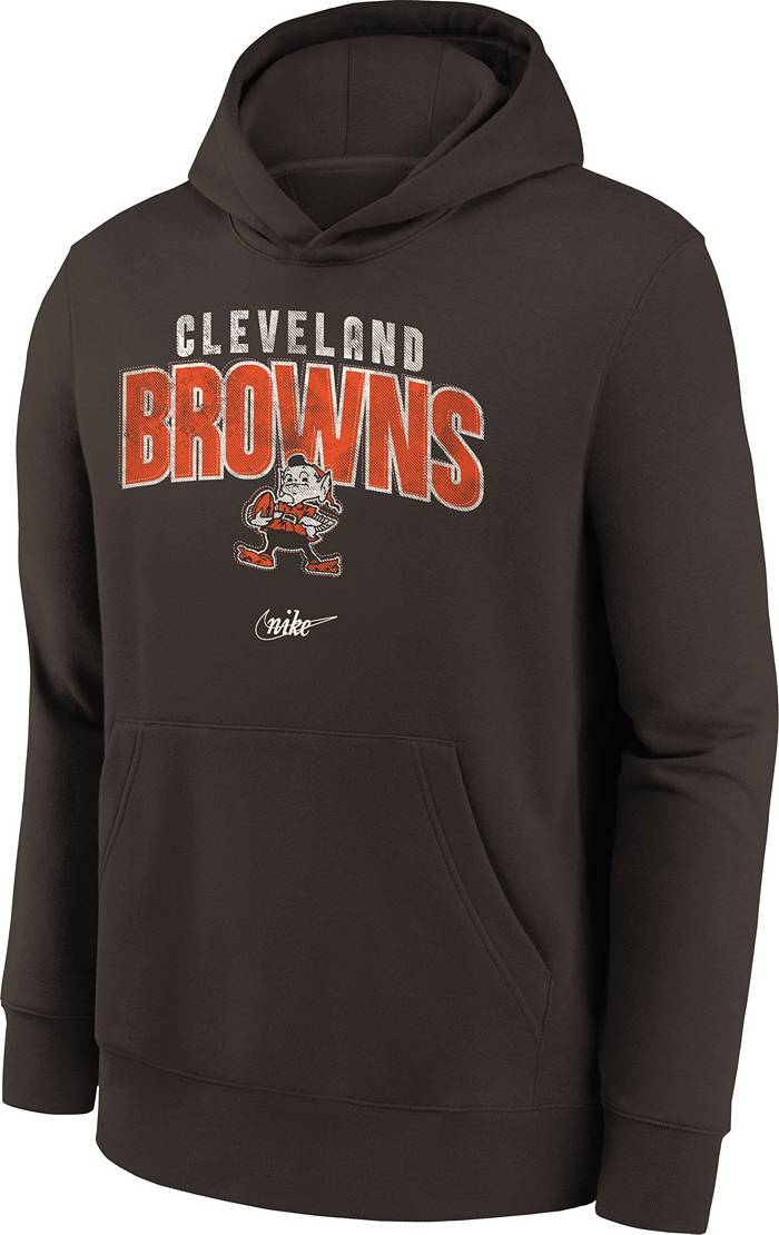 Nike Youth Cleveland Browns Rewind Shout Brown Hoodie