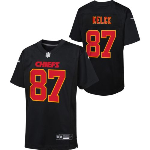 Nike Youth Kansas City Chiefs Patrick Mahomes #15 Black Game