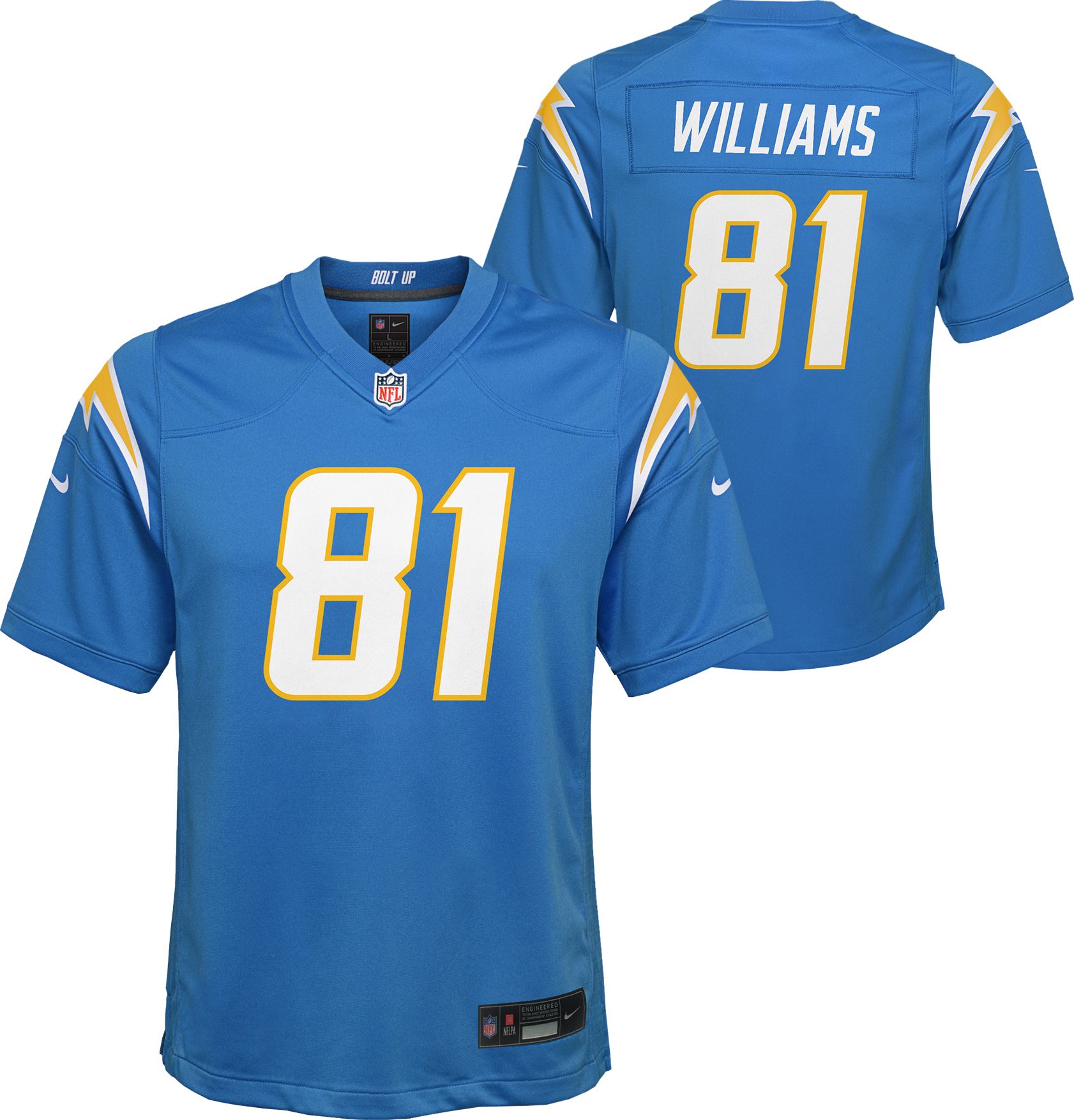 Nike Los Angeles Chargers No81 Mike Williams Camo Men's Stitched NFL Limited 2018 Salute To Service Jersey