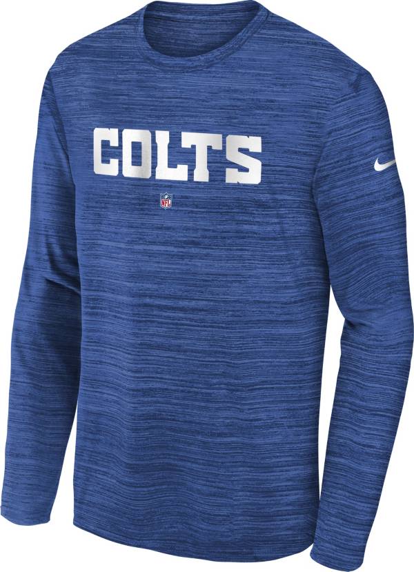 Nike Youth Indianapolis Colts Sideline Velocity Blue Long Sleeve T-Shirt product image