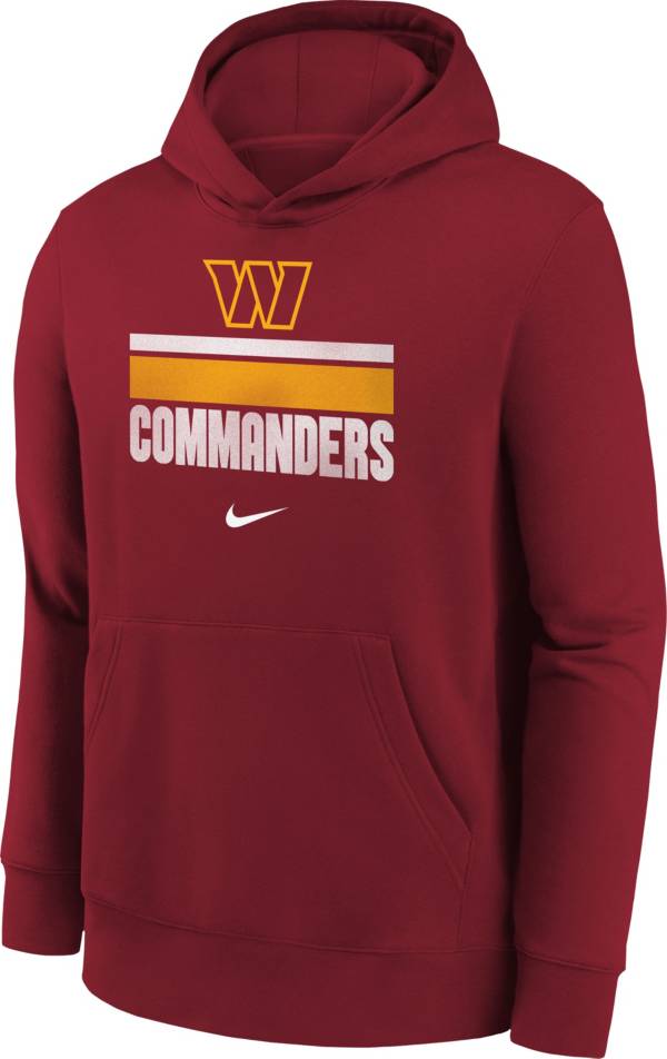 Nike Youth Washington Commanders Team Stripes Red Pullover Hoodie product image
