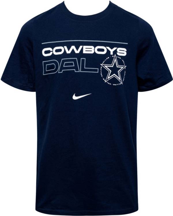 Nike Youth Dallas Cowboys Broadcast Navy T-Shirt