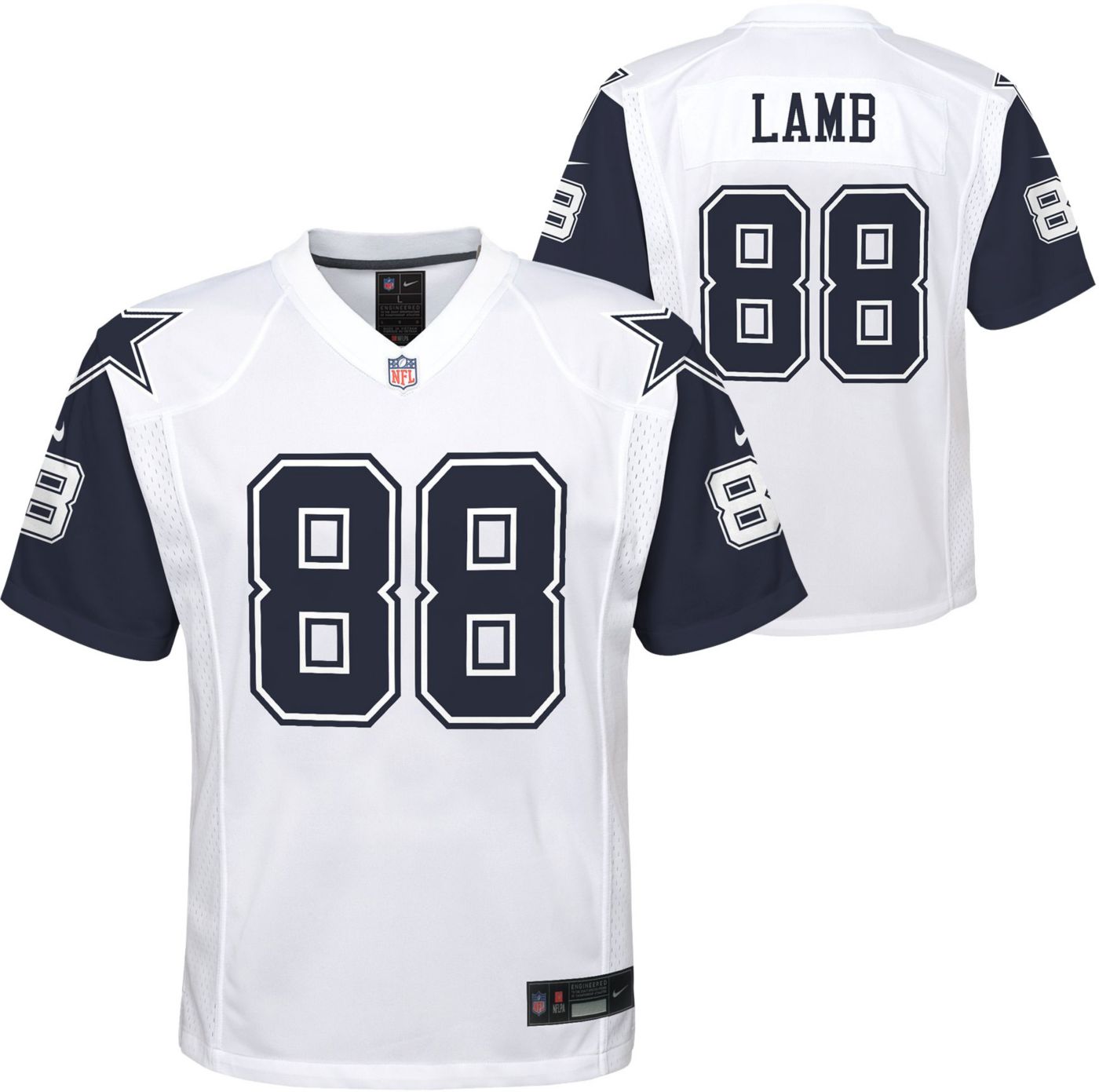 Nike Youth Dallas Cowboys CeeDee Lamb 88 2nd Alternate Game Jersey Dick s Sporting Goods