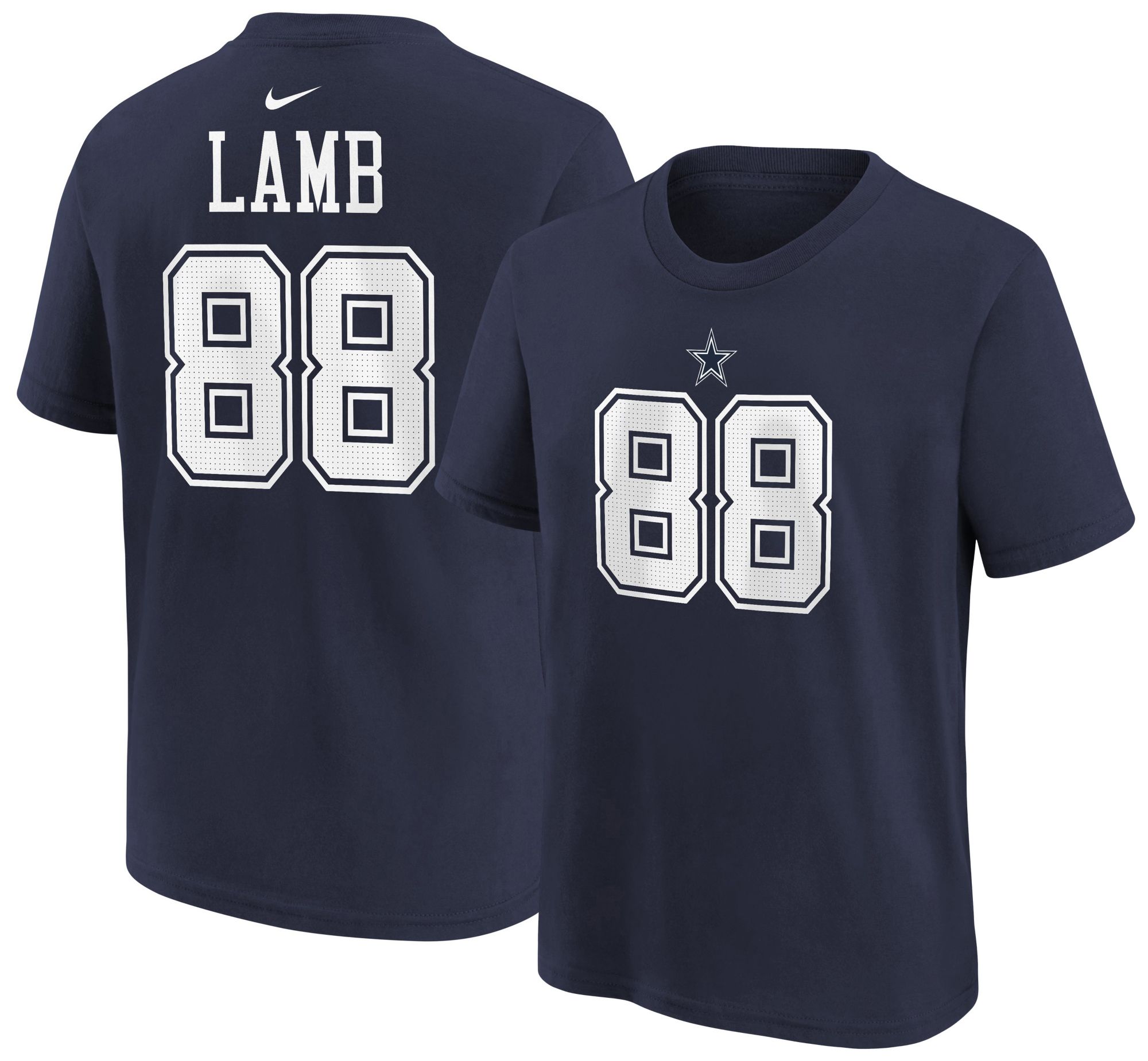 Nike Youth Dallas Cowboys CeeDee Lamb #88 Navy T-Shirt product image