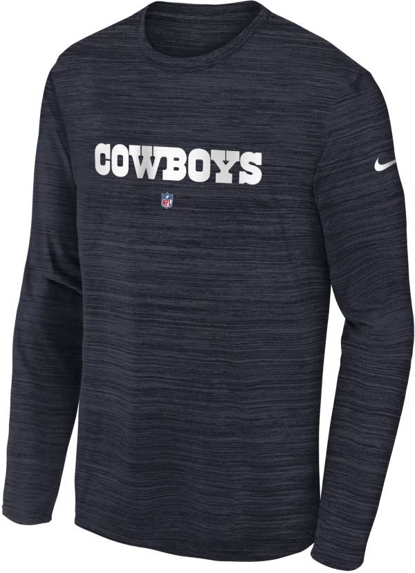 Men's Nike Navy Dallas Cowboys Primary Logo Long Sleeve T-Shirt