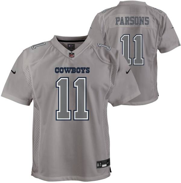 Nike Youth Dallas Cowboys Micah Parsons #11 Atmosphere Grey Game Jersey