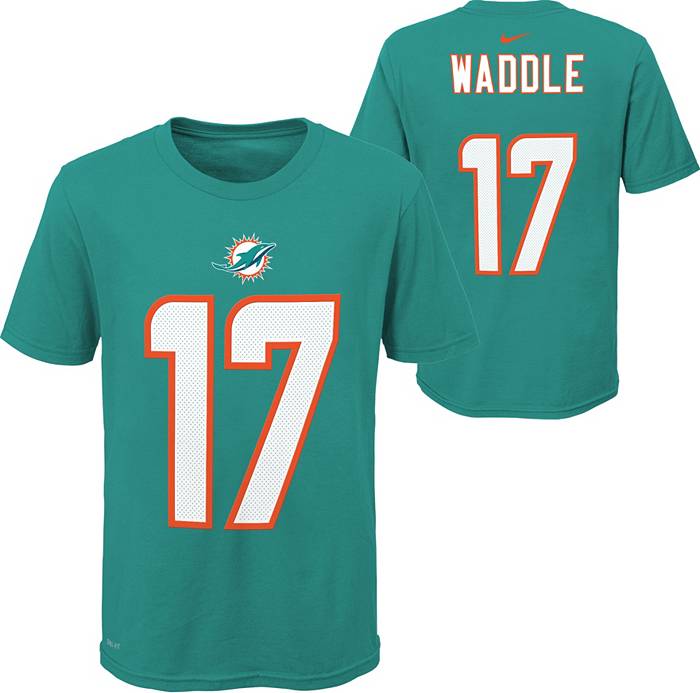 Nike Youth Miami Dolphins Jaylen Waddle #17 Green T-Shirt
