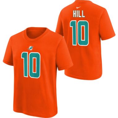 sorry, Nike Youth Miami Dolphins Tyreek Hill #10 Orange T-Shirt is currently out of stock