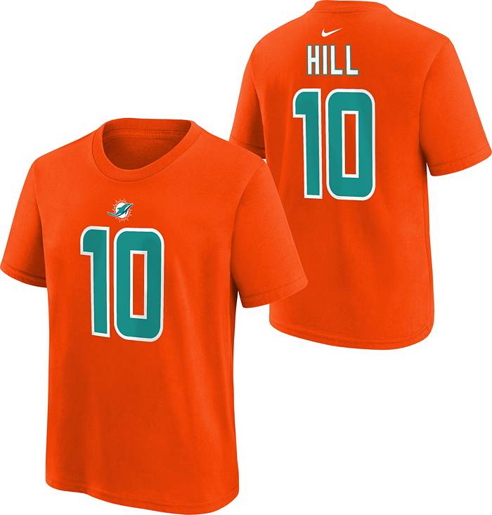 Nike Youth Miami Dolphins Tyreek Hill #10 Orange T-Shirt