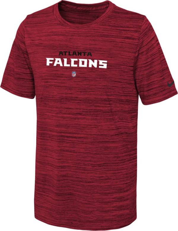 Nike Youth Atlanta Falcons Sideline Velocity Red T-Shirt | Dick's ...
