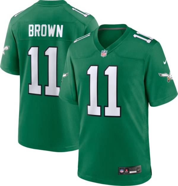 Nike Youth Philadelphia Eagles A.J. Brown #11 Alternate Kelly Green Game  Jersey