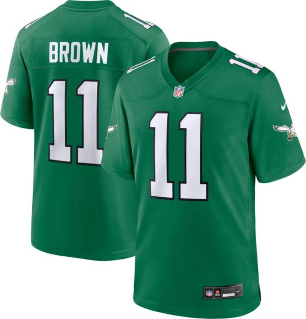 Nike Youth Philadelphia Eagles A.J. Brown 11 Alternate Kelly Green Game Jersey