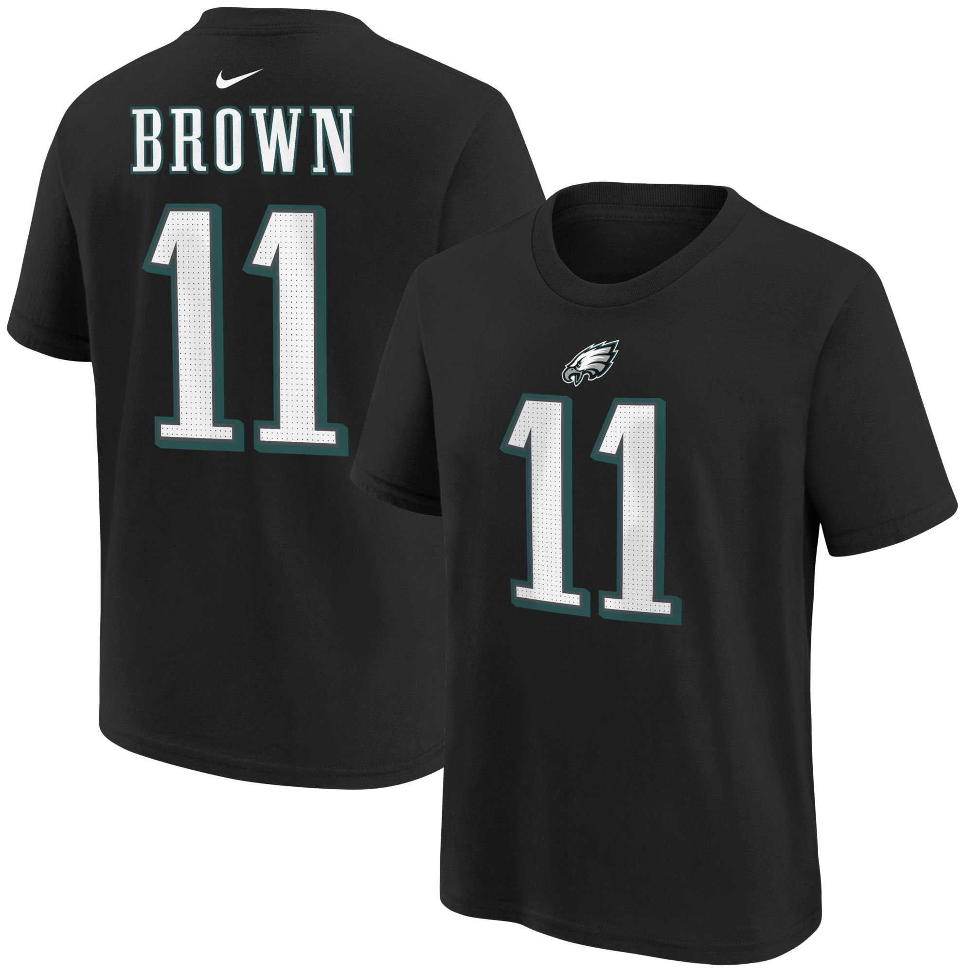 Nike Youth Philadelphia Eagles A.J. Brown #11 Black T-Shirt product image