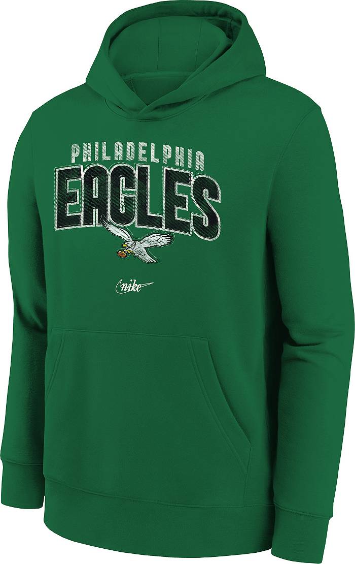 Nike Youth Philadelphia Eagles Rewind Shout Green Hoodie