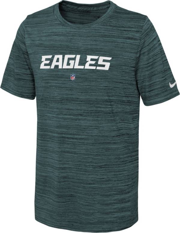 Philadelphia Eagles Nike Youth Sideline Alternate Dri-FIT Velocity T