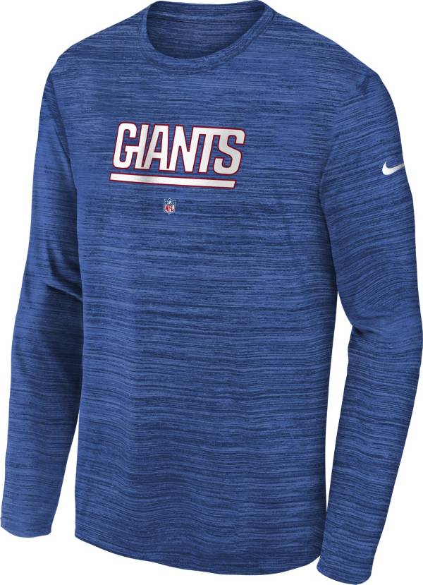 Nike Youth New York Giants Sideline Velocity Blue Long Sleeve T-Shirt product image
