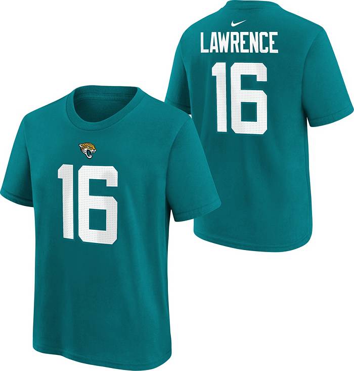 Nike Youth Jacksonville Jaguars Trevor Lawrence #16 Teal T-Shirt