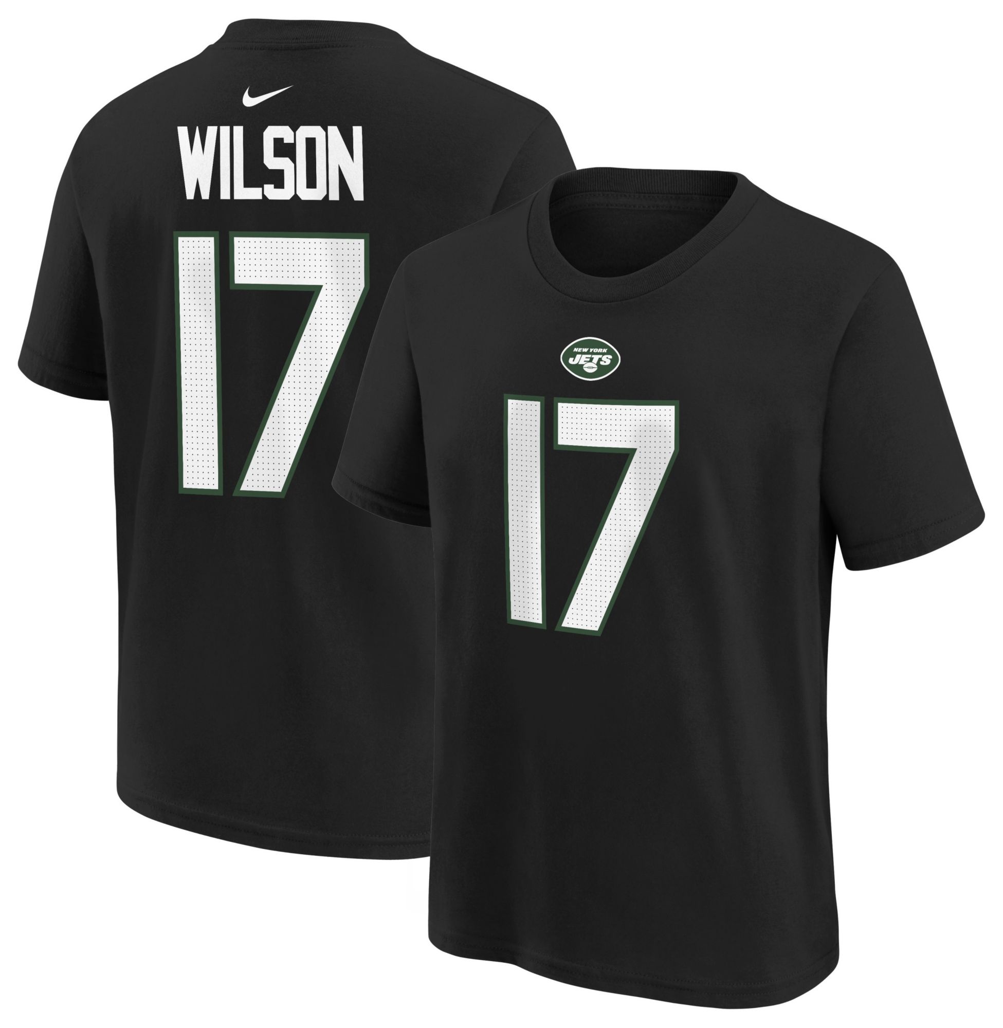 Nike Youth New York Jets Garrett Wilson #5 Black T-Shirt product image