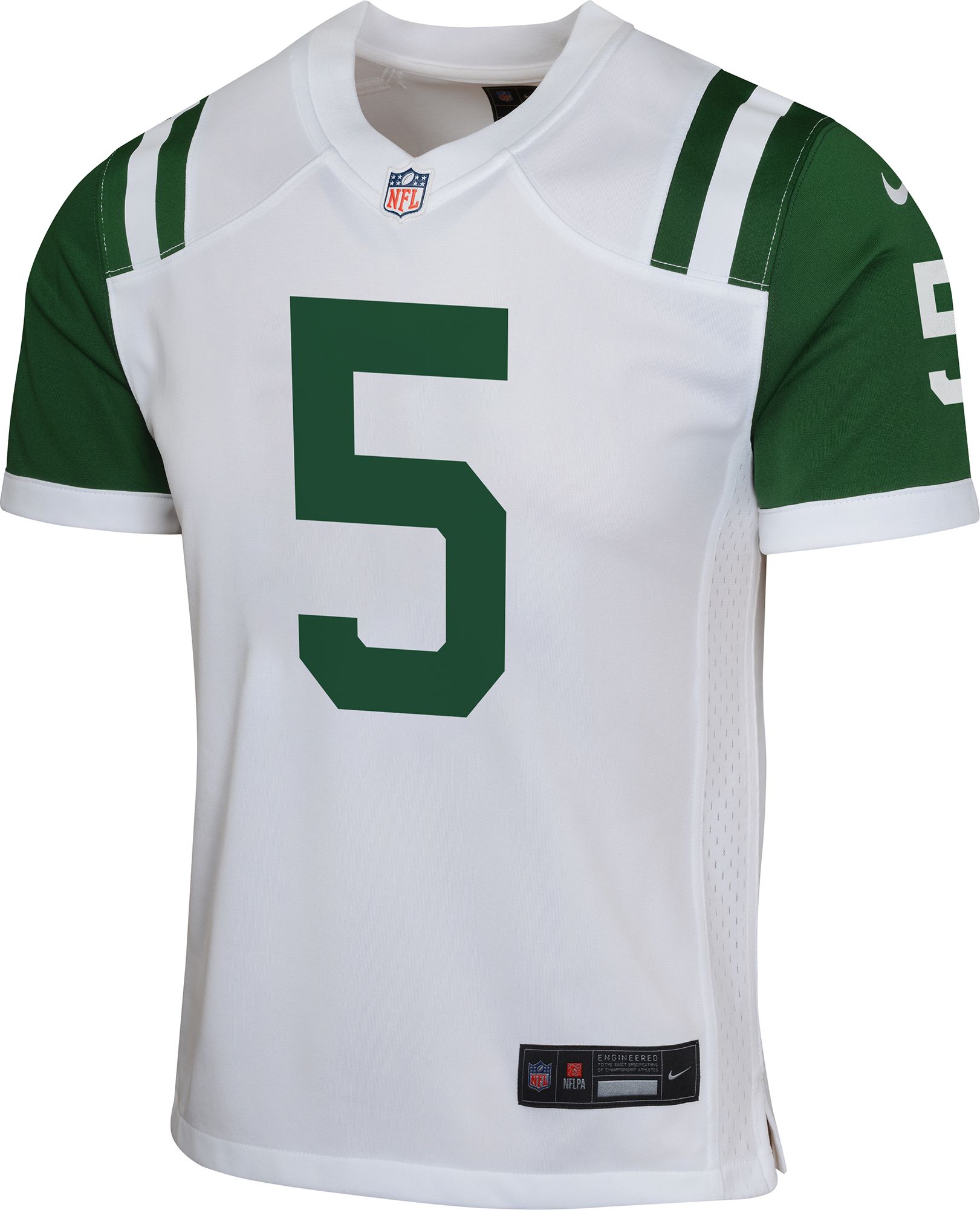 Nike Youth New York Jets Garrett Wilson #5 White 2nd Alternate Game Jersey product image