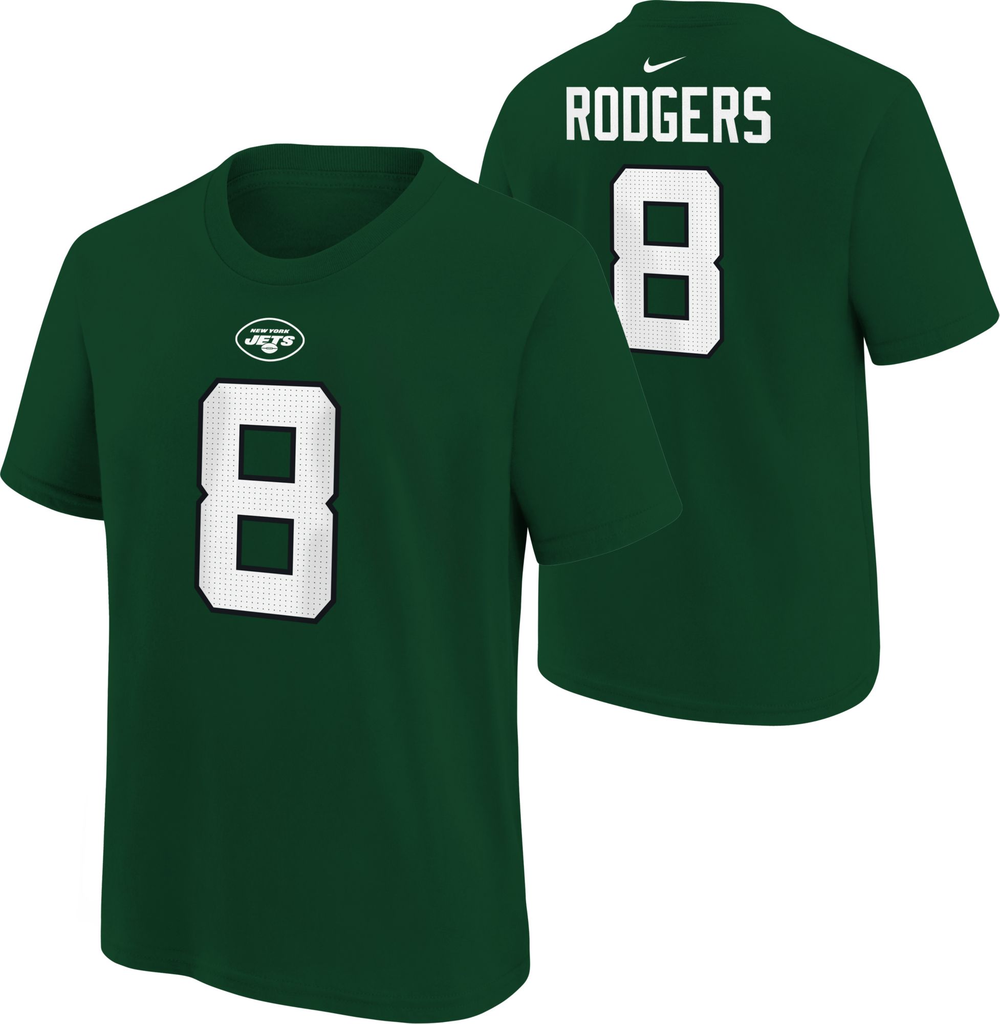 Nike Youth New York Jets Aaron Rodgers #8 Green T-Shirt product image