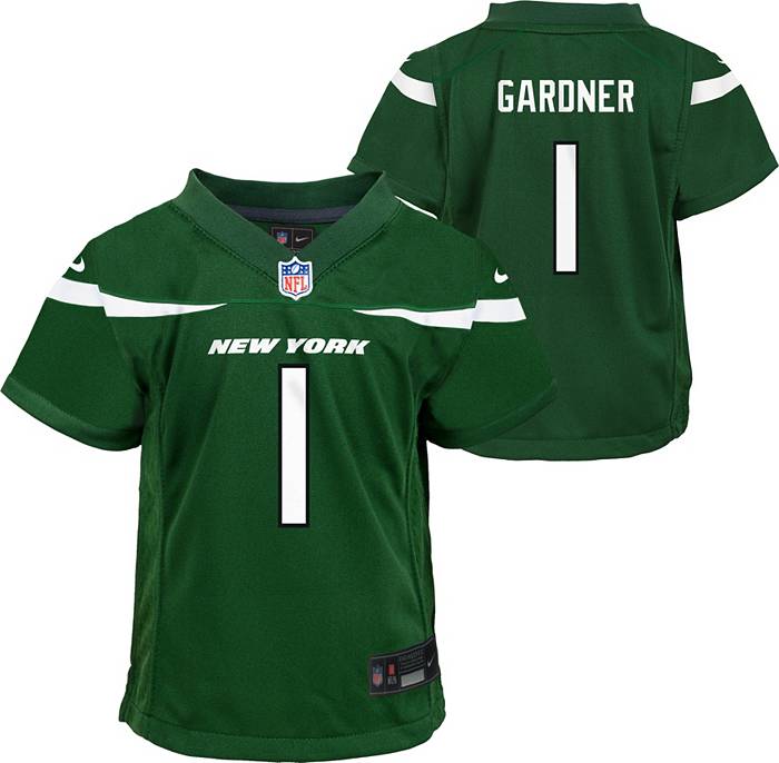 Nike Little Kids' New York Jets Sauce Gardner #1 Green Jersey