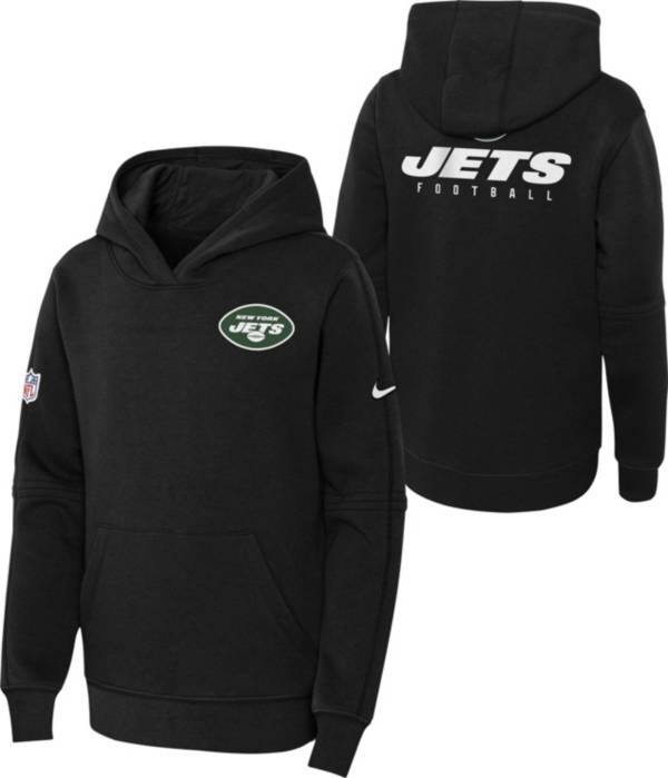 Men's Nike Black New York Jets Sideline Local Performance Pullover Hoodie