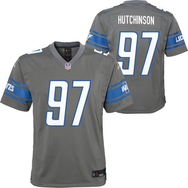 Aidan Hutchinson Signed Detroit Lions Nike Game Gray NFL Jersey – Radtke  Sports