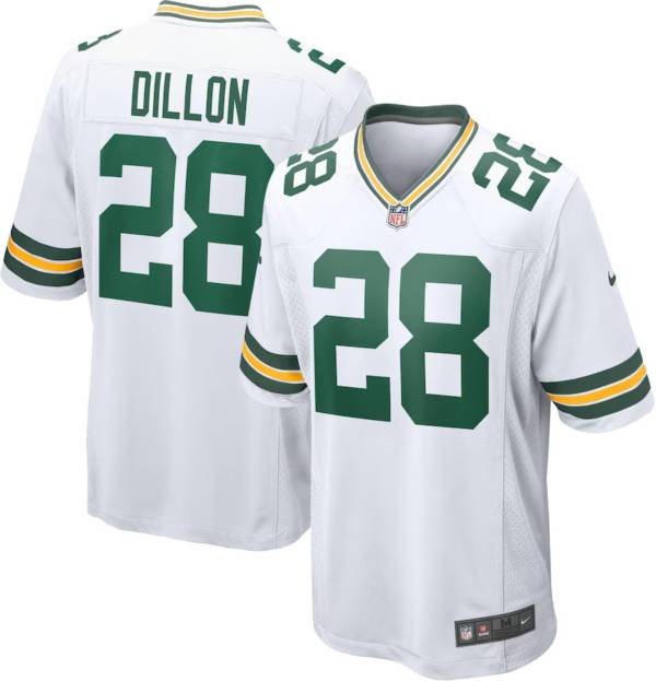 Nike Youth Green Bay Packers A.J. Dillon 28 White Game Jersey Dick's
