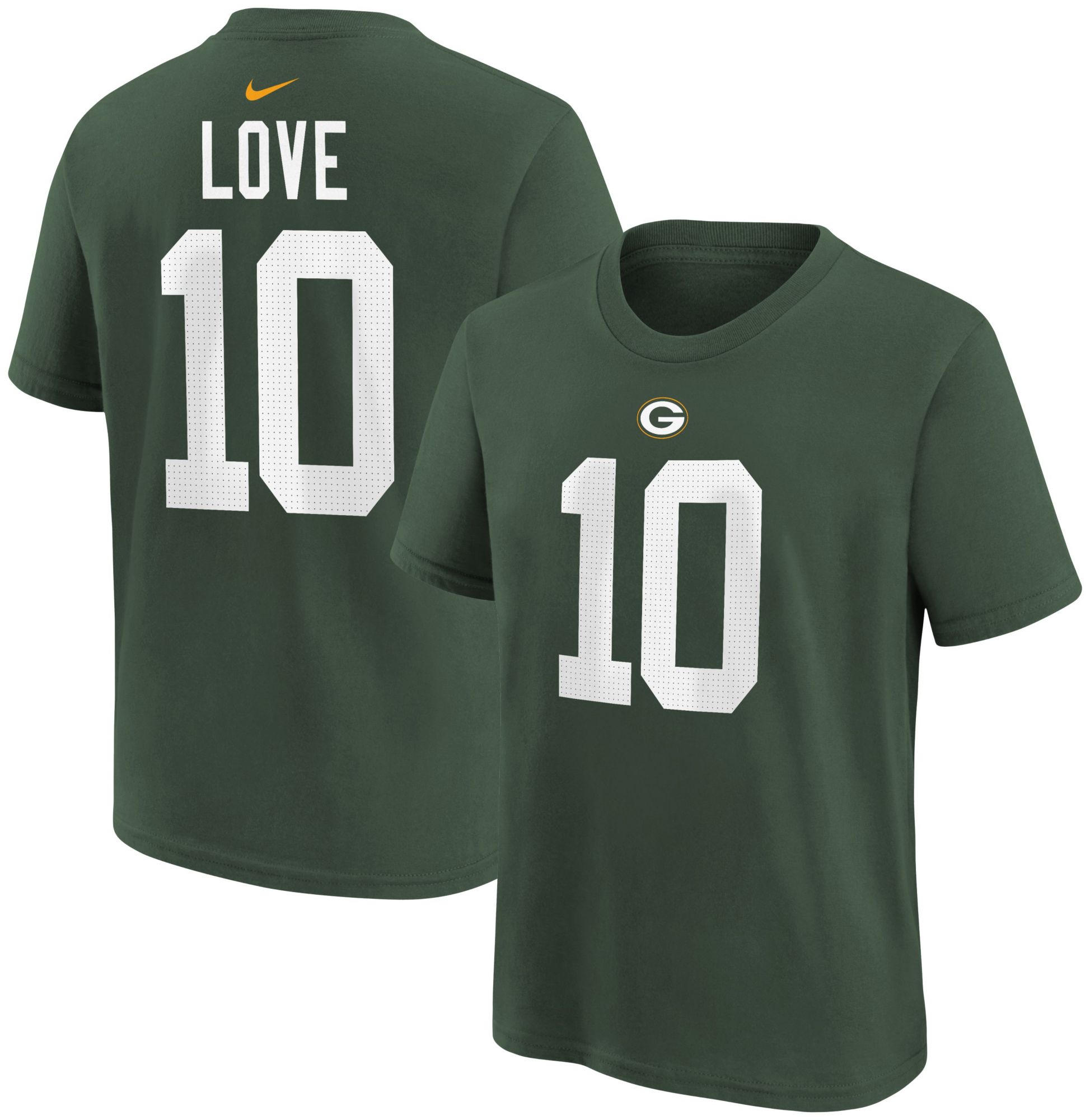 Nike Youth Green Bay Packers Jordan Love #10 Green T-Shirt product image
