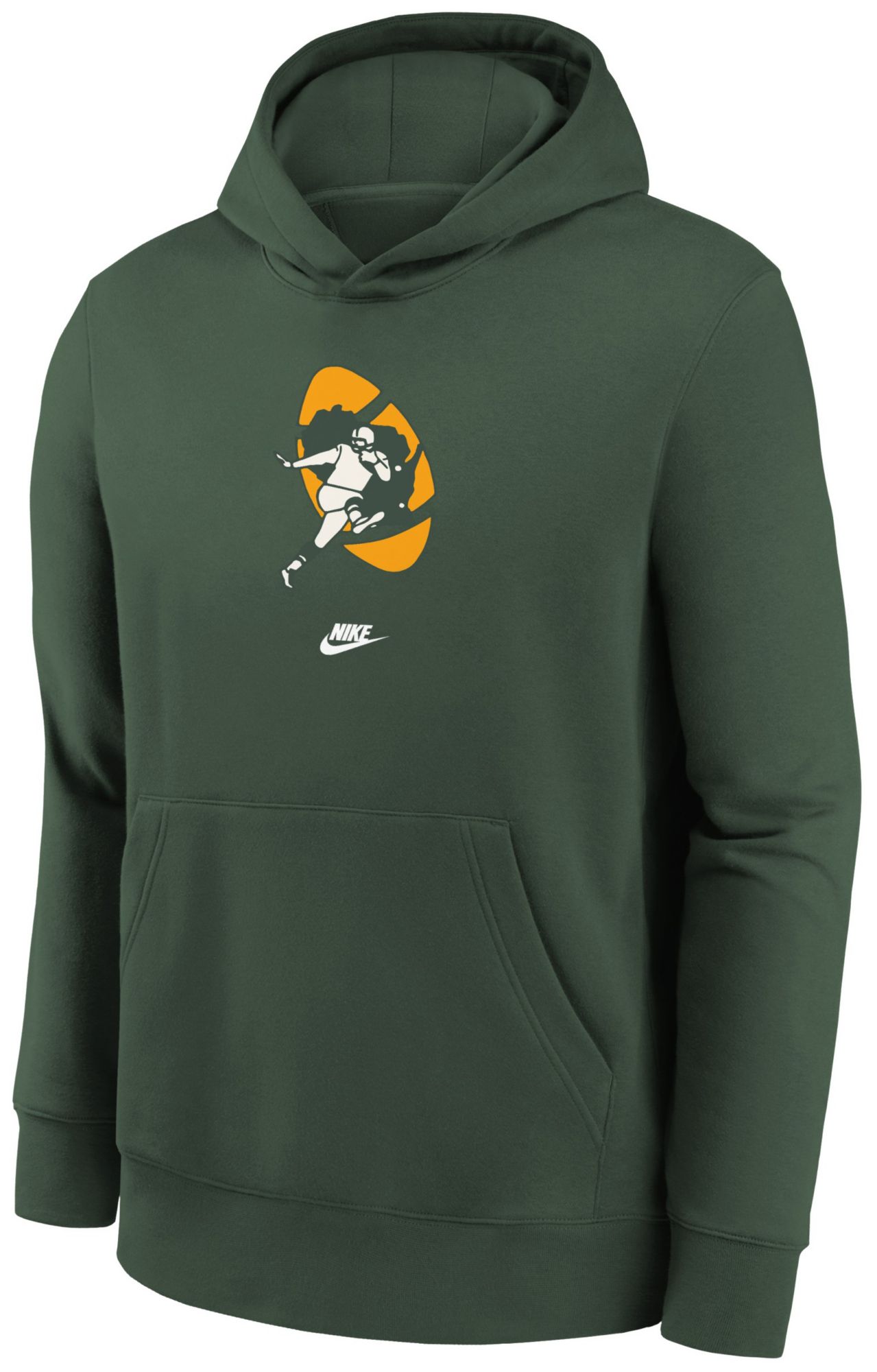 Nike Youth Green Bay Packers Rewind Throwback Green Pullover Hoodie product image