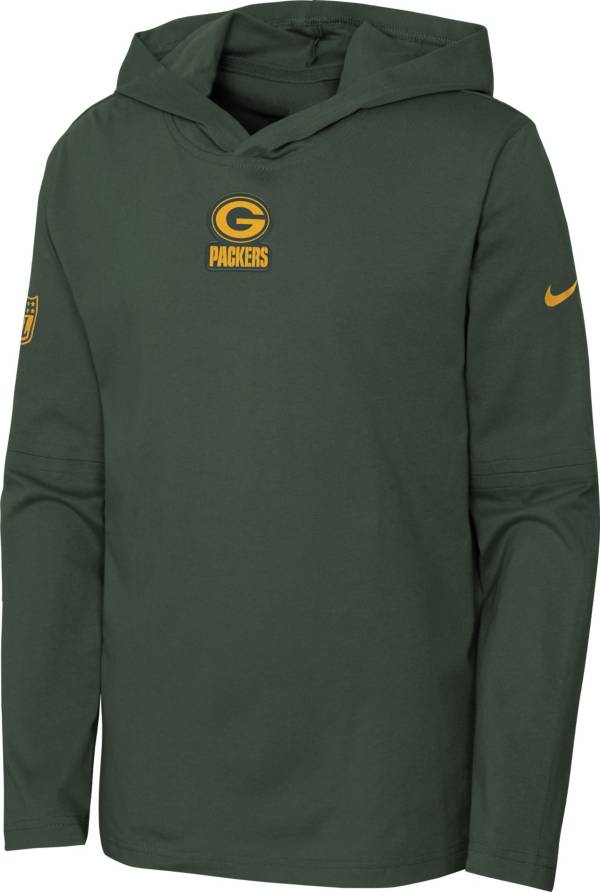 Nike Youth Green Bay Packers Sideline Player Green Hoodie