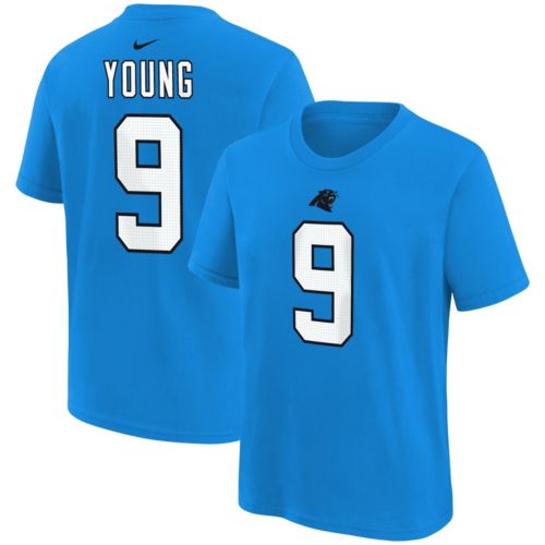 Nike Youth Carolina Panthers Xavier Legette #17 Blue Short Sleeve