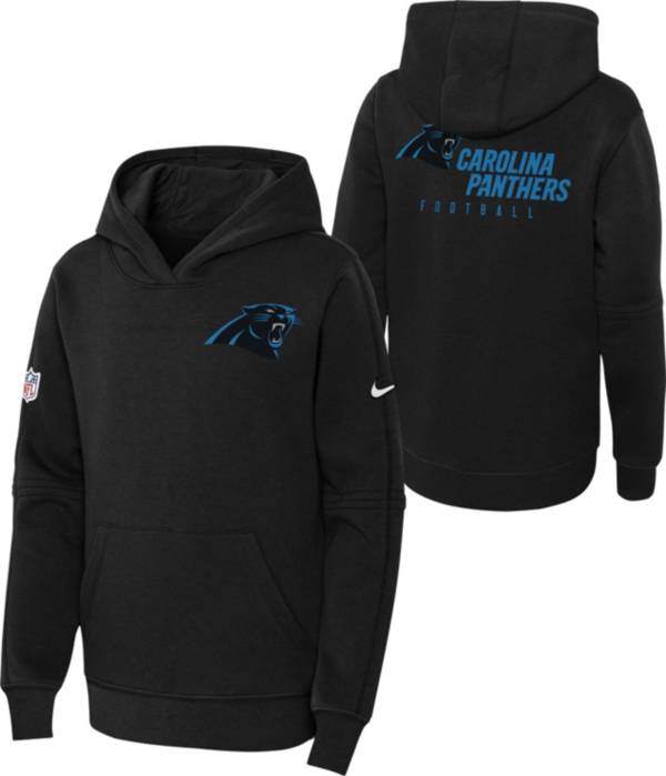Nike Youth Carolina Panthers Sideline Club Black Pullover Hoodie product image