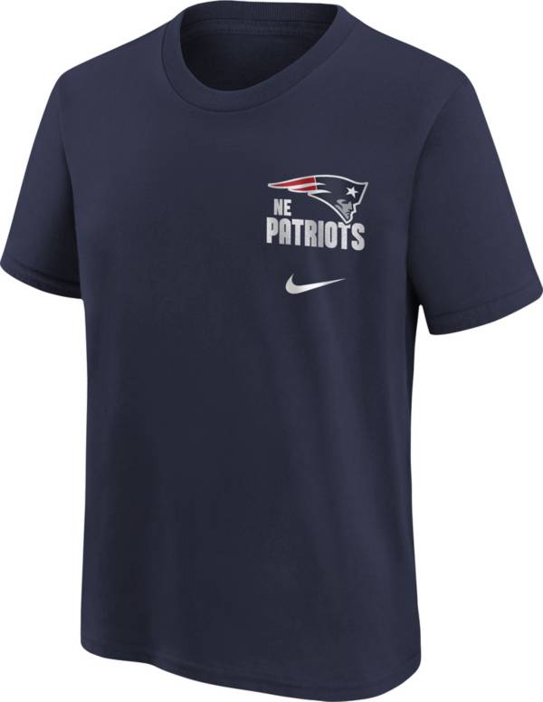 Nike Youth New England Patriots Back Slogan Navy T-Shirt product image