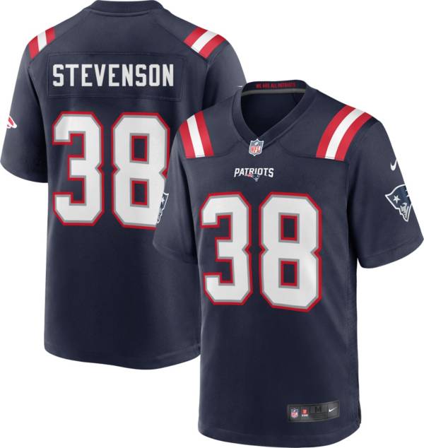 Nike Youth New England Patriots Rhamondre Stevenson #38 Navy Game