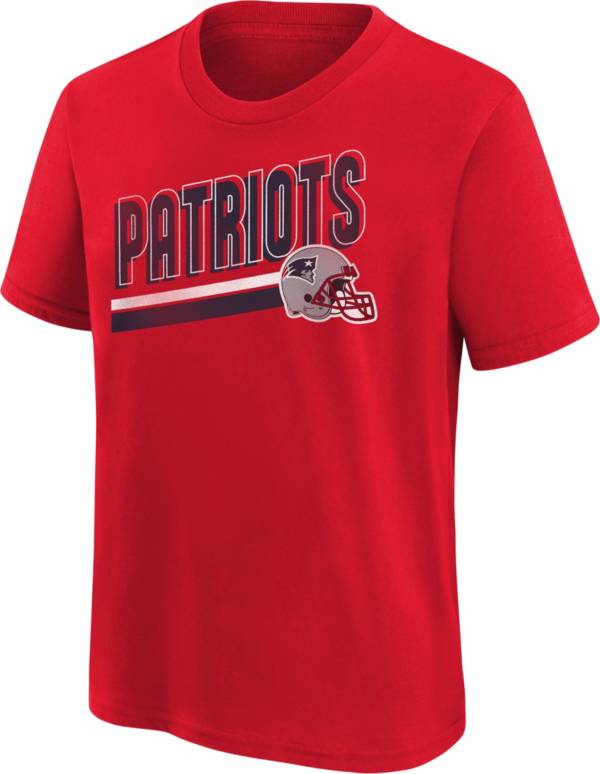 Nike Youth New England Patriots Team Helmet Red T-Shirt product image