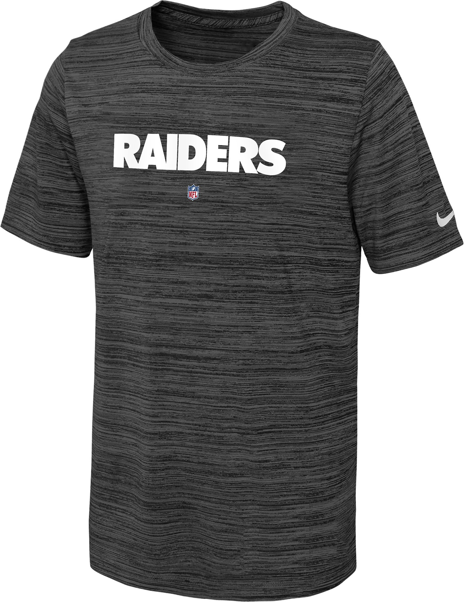 Nike Youth Las Vegas Raiders Sideline Velocity Black T-Shirt