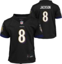 Nike Toddler Baltimore Ravens Lamar Jackson 8 Alternate Black Game Jersey Dick s Sporting Goods