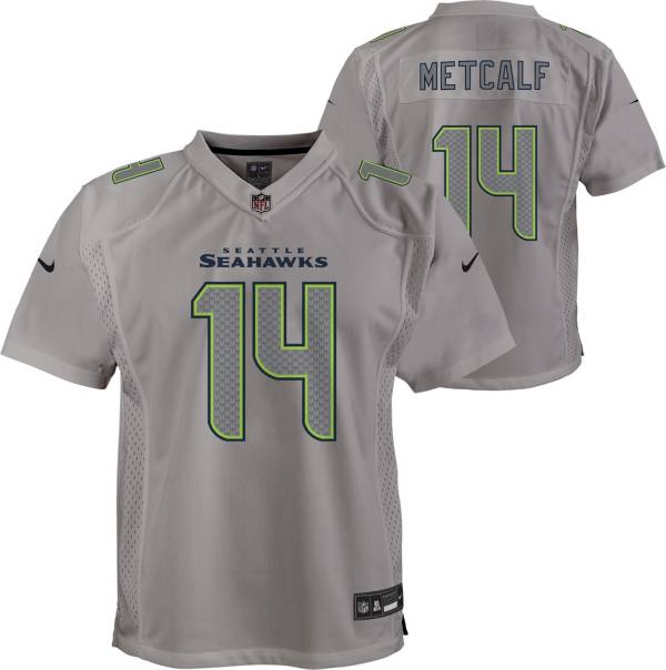 Nike Youth Seattle Seahawks DK Metcalf #14 Atmosphere Grey Game