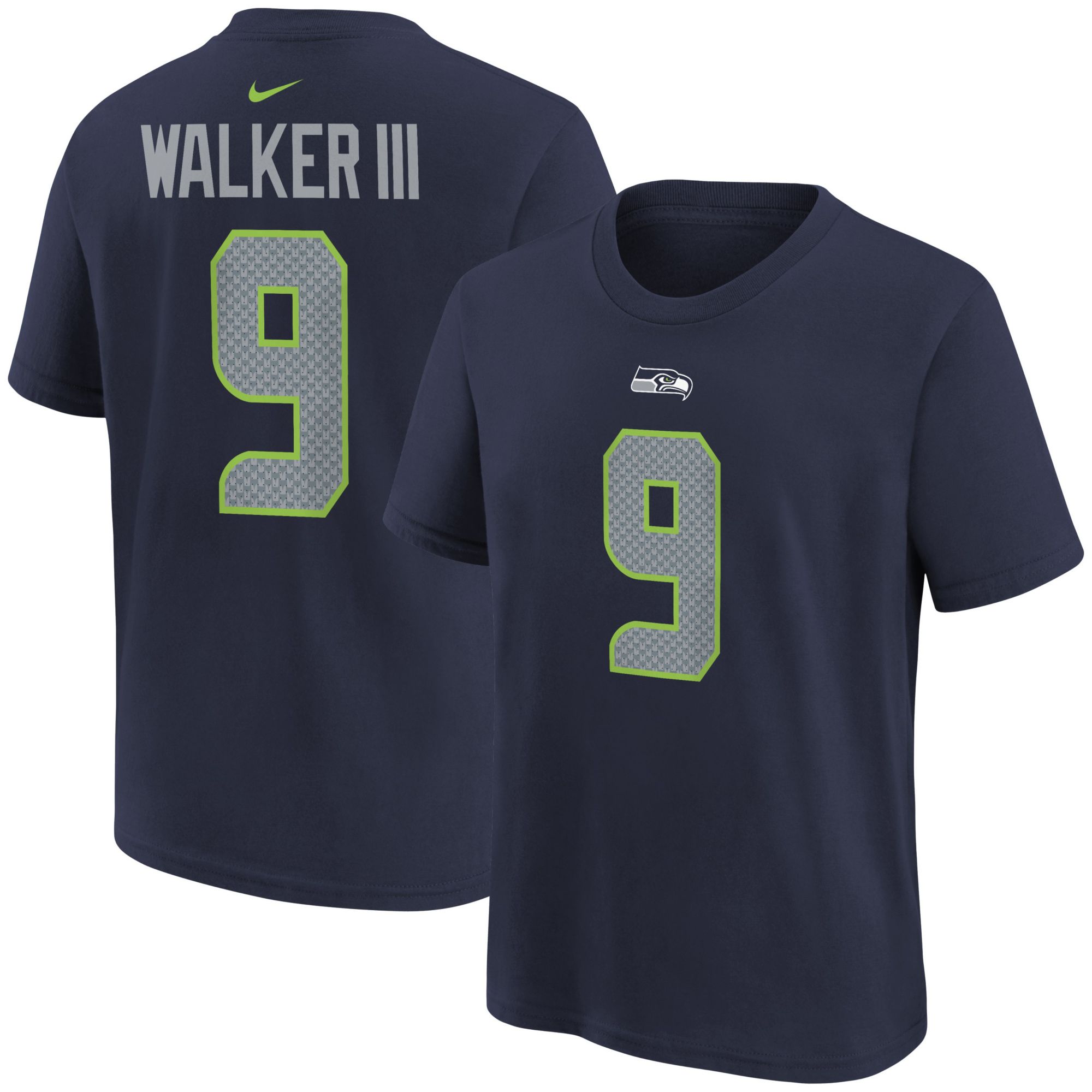 Nike Youth Seattle Seahawks Kenneth Walker III #9 College Navy T-Shirt product image