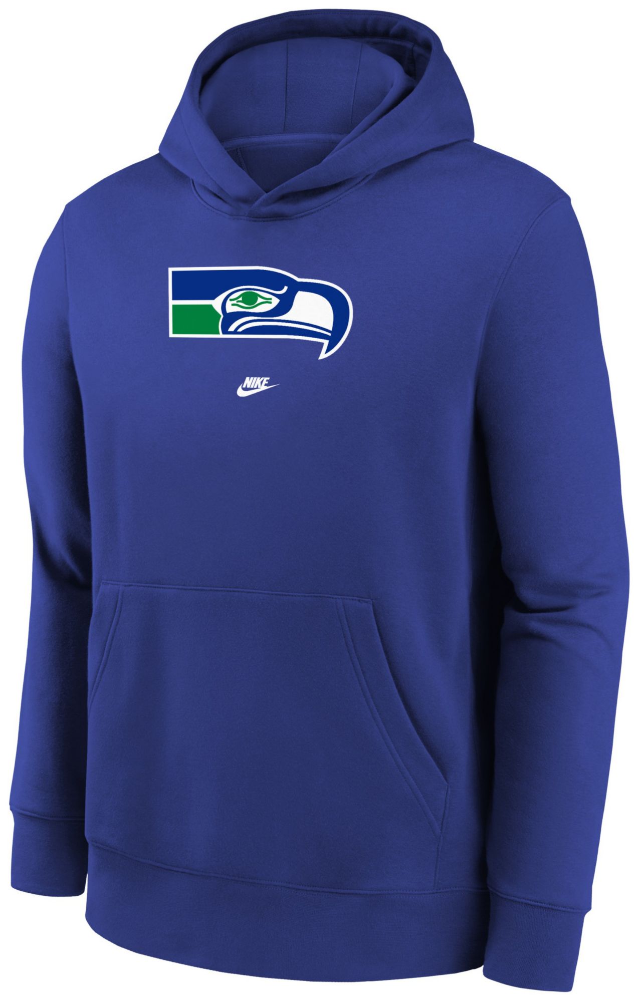 Nike Youth Seattle Seahawks Rewind Throwback Old Royal Pullover Hoodie