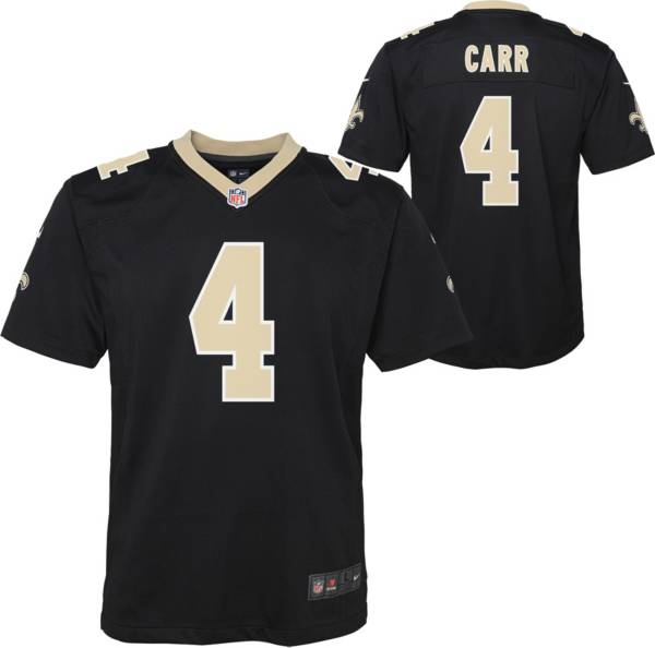 Mens oakland raiders derek carr nike black game jersey sale