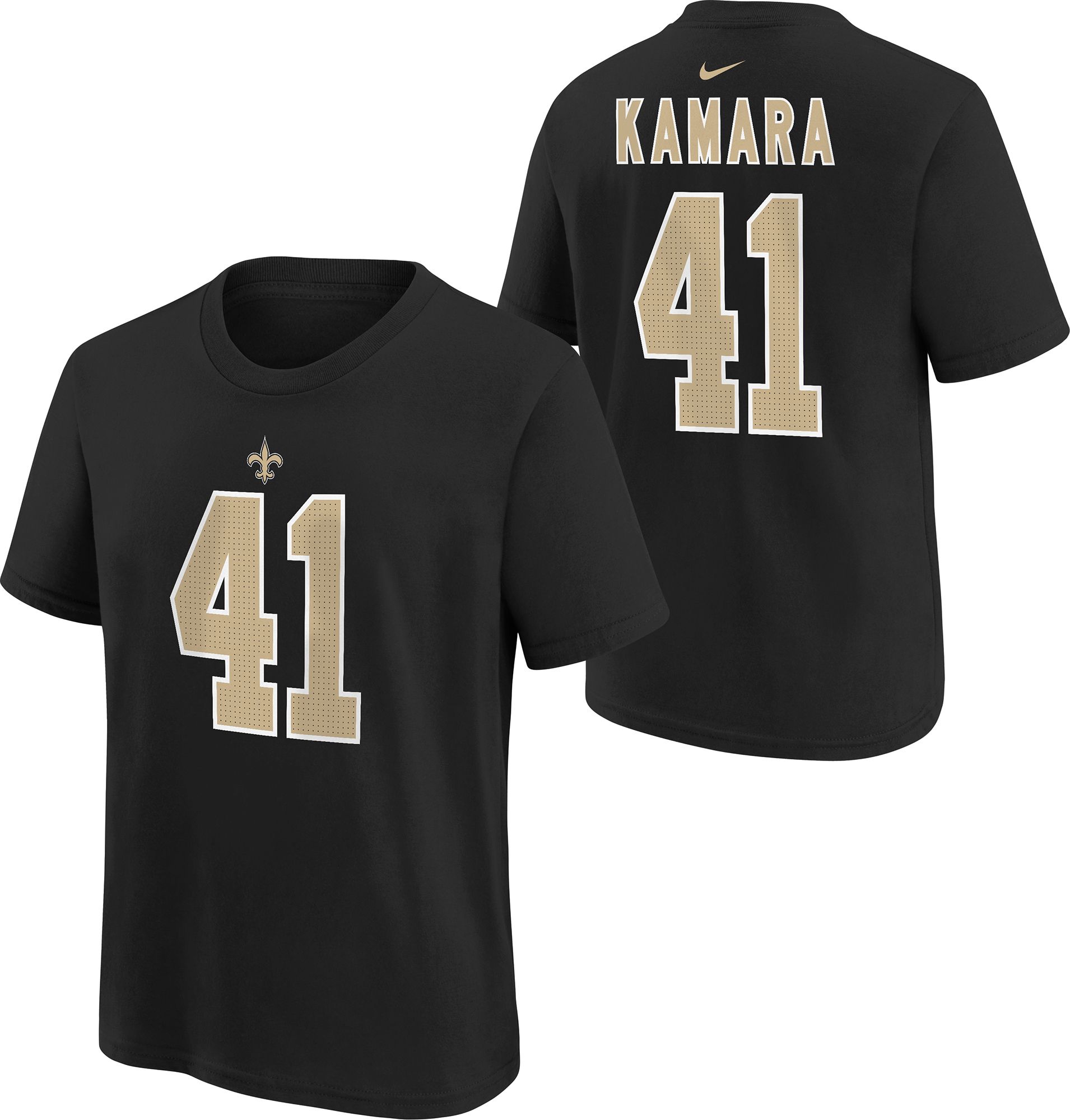 Nike Youth New Orleans Saints Alvin Kamara #41 Black T-Shirt product image
