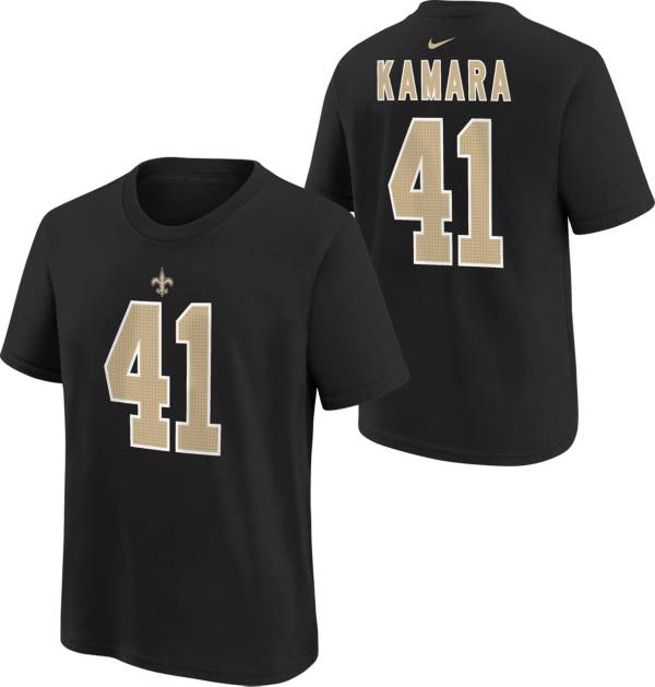 Nike Youth New Orleans Saints Alvin Kamara #41 Black T-Shirt