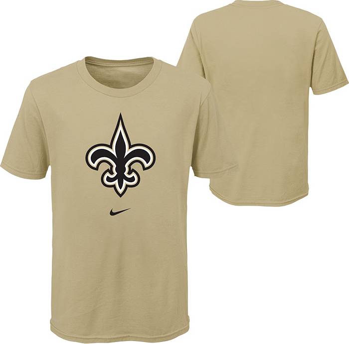 Nike Youth New Orleans Saints Logo Gold Dri-FIT T-Shirt