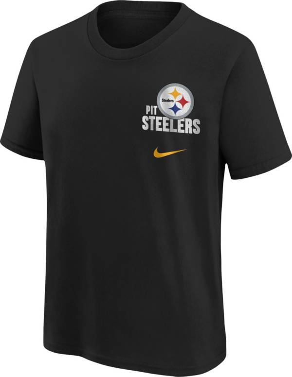 Nike Youth Pittsburgh Steelers Back Slogan Black T-Shirt | Dick's ...