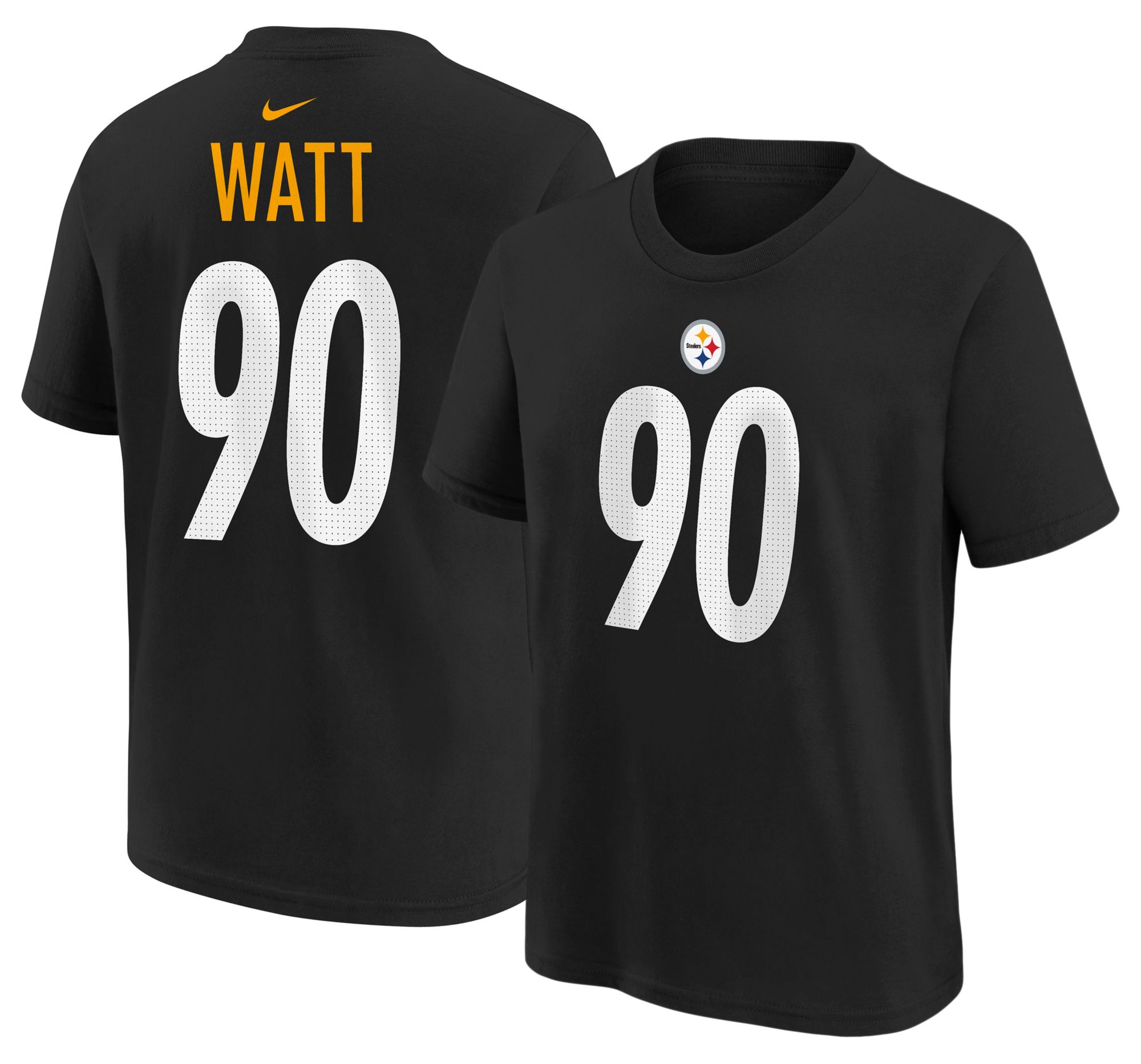 Nike Youth Pittsburgh Steelers T.J. Watt #90 Black T-Shirt product image