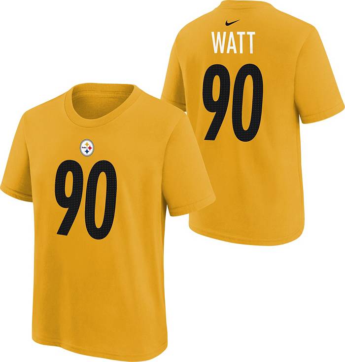 Nike Youth Pittsburgh Steelers T.J. Watt #90 Gold T-Shirt