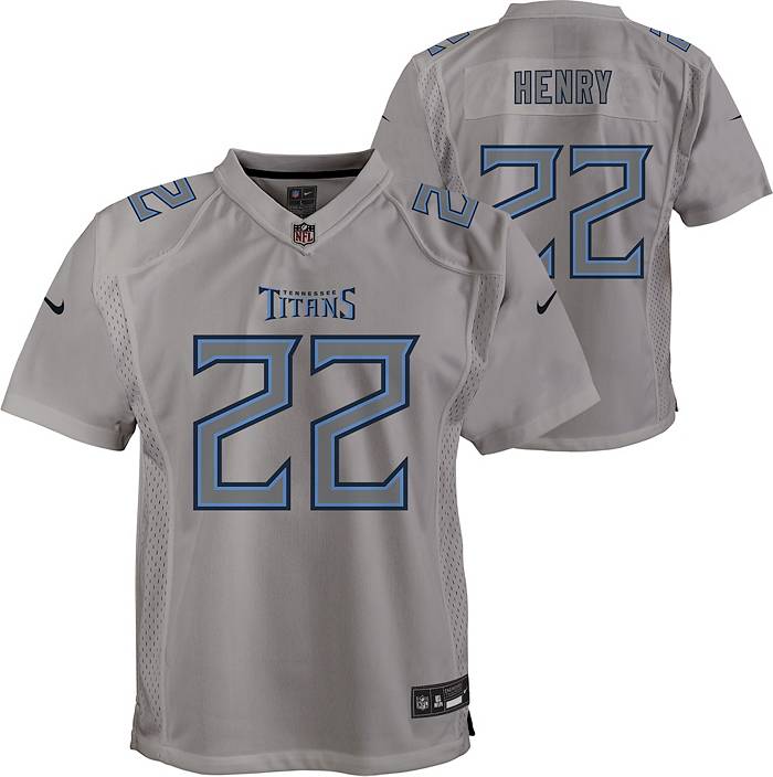Nike Youth Tennessee Titans Derrick Henry #22 Atmosphere Grey Game Jersey
